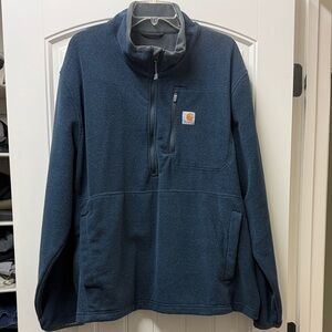 Carhartt Navy Fleece Half-Zip Pullover